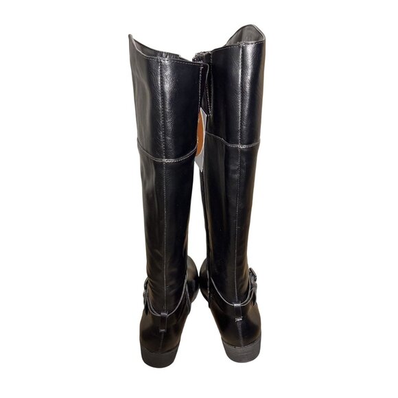 Natural Soul All-Thru Comfort Wide Calf Black Knee-High Boots 6.5M - Picture 2 of 7